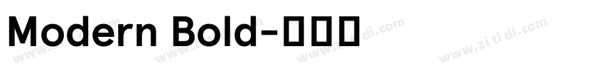 Modern Bold字体转换